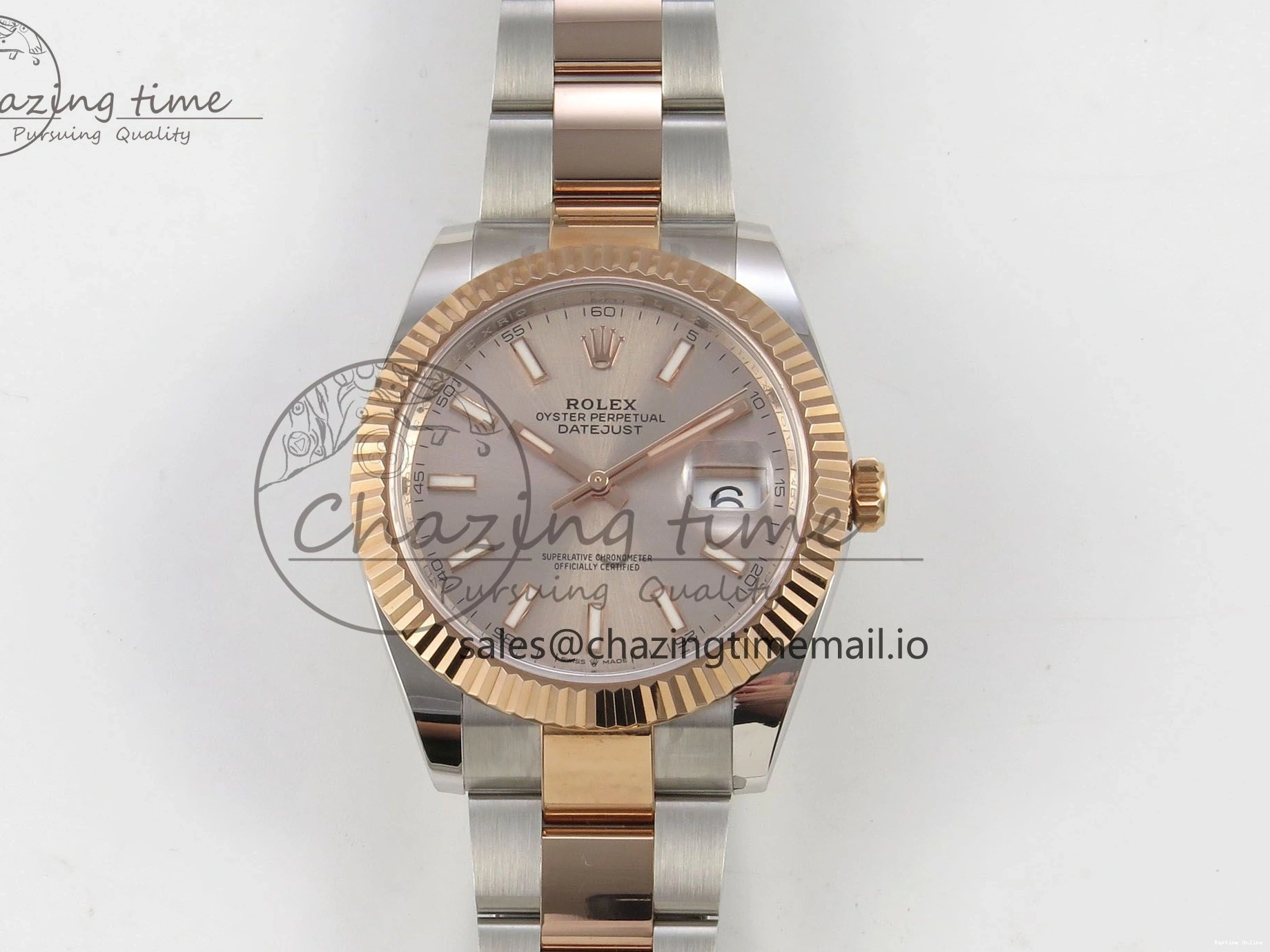 0127 Sporty DateJust 41 126331 SS RG ARF 1:1 Best Edition RG Stick Dial on Oyster Bracelet SH3235 (Weighted) 197